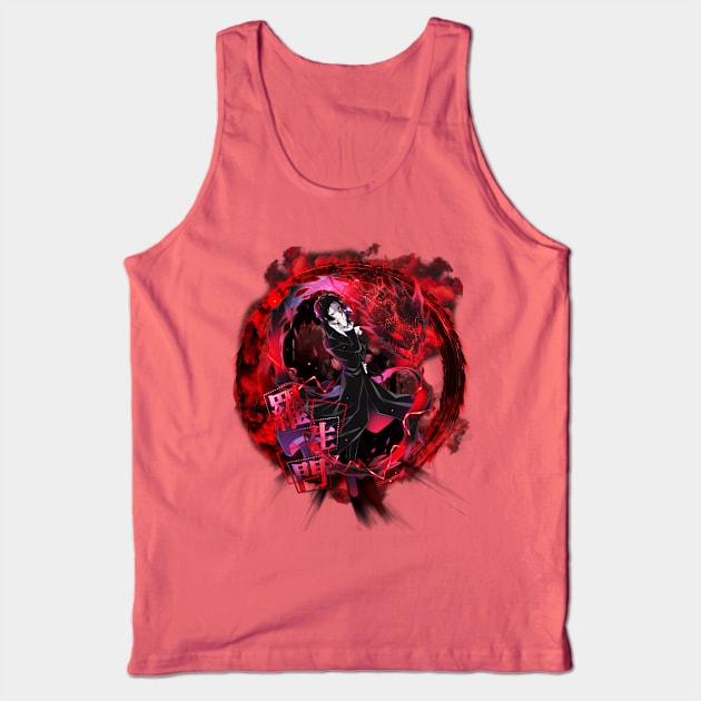 Akutagawa Ryuunosuke red / black Tank Top by eugen900000